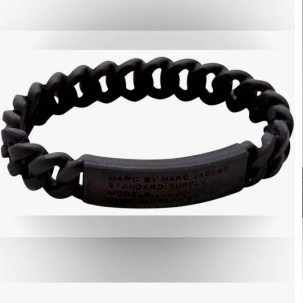 NWT Marc by Marc Jacob’s  Black Silicone Chain Bracelet